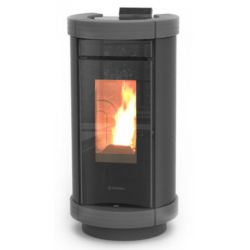 Soba pe peleti THERMOROSSI Dorica Metalcolor Air, dimensiuni 1114X560X645 mm, culoare gri