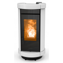 Soba pe peleti THERMOROSSI Dorica Metalcolor Natural Air Evo, dimensiuni 1105X560X640 mm, culoare alb