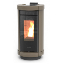 Soba pe peleti THERMOROSSI Dorica Metalcolor Plus, dimensiuni 1114X560X645 mm, culoare crem