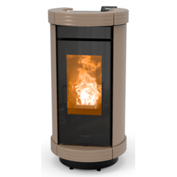 Soba pe peleti THERMOROSSI Dorica Metalcolor Natural Plus Evo, dimensiuni 1105X560X640 mm, culoare crem