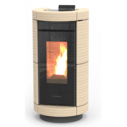 Soba pe peleti THERMOROSSI Dorica Maiolica Air, dimensiuni 1114X560X645 mm, culoare beige punctat