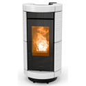 Soba pe peleti THERMOROSSI Dorica Maiolica Natural Plus Evo, dimensiuni 1105X560X640 mm, culoare alb