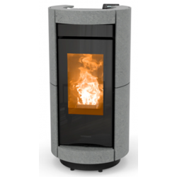 Soba pe peleti THERMOROSSI Dorica Stone Plus, dimensiuni 1123X560X645 mm, culoare piatra naturala