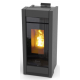 Soba pe peleti THERMOROSSI Essenza Metalcolor Air, dimensiuni 1127X518X596 mm, culoare gri