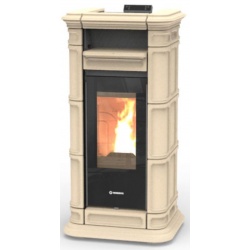 Soba pe peleti THERMOROSSI Saint Moritz Natural Air Evo, dimensiuni 1334X660X645 mm, culoare bej