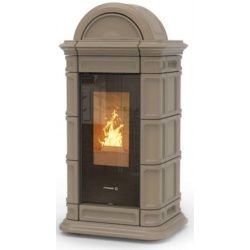 Soba pe peleti THERMOROSSI Lienz Plus, dimensiuni 1323X660X641 mm, culoare crem