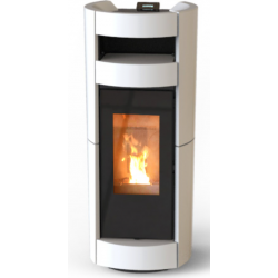 Soba pe peleti THERMOROSSI Chic Supreme Natural Air Evo, dimensiuni 1344X567X644 mm, culoare alb