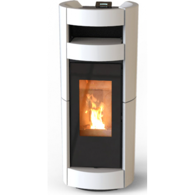 Soba pe peleti THERMOROSSI Chic Supreme Natural Air Evo, dimensiuni 1344X567X644 mm, culoare alb