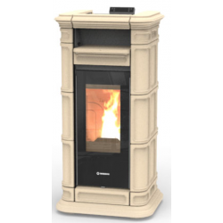 Soba pe peleti THERMOROSSI Saint Moritz Supreme Natural Plus Evo, dimensiuni 1319X660X637 mm, culoare beige punctat