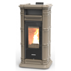 Soba pe peleti THERMOROSSI Saint Moritz Supreme Natural Plus Evo, dimensiuni 1319X660X637 mm, culoare crem