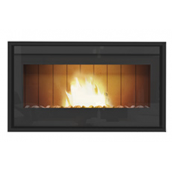 Soba pe peleti cu insertie THERMOROSSI Esprit 600, dimensiuni 587X667X450 mm, culoare negru