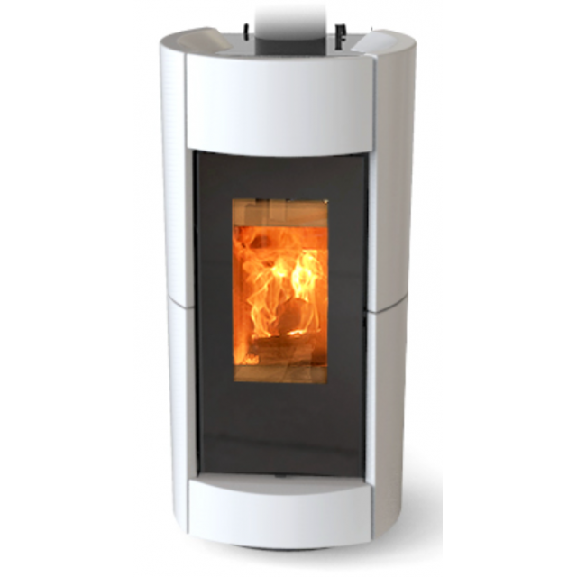 Soba pe lemne THERMOROSSI Chic Evo Wood, dimensiuni 1132X565X669 mm, culoare alb