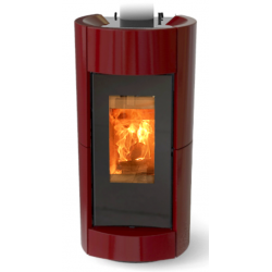 Soba pe lemne THERMOROSSI Chic Evo Wood, dimensiuni 1132X565X669 mm, culoare bordeaux