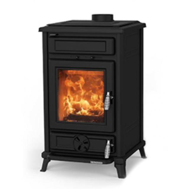 Masina de gatit pe lemne THERMOROSSI Filò, dimensiuni 886X514X571 mm, culoare negru