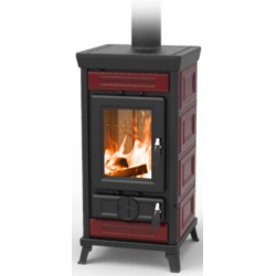 Masina de gatit pe lemne THERMOROSSI Sofia Evo Maiolica, dimensiuni 950X455X541 mm, culoare bordeaux