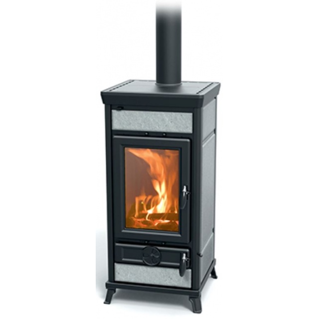 Masina de gatit pe lemne THERMOROSSI Vittoria Evo Stone, dimensiuni 1133X511X573 mm, culoare gri piatra