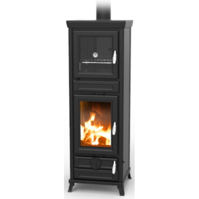 Masina de gatit pe lemne THERMOROSSI Anna Evo Easy, dimensiuni 1550X511X575 mm, culoare negru