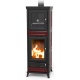Masina de gatit pe lemne THERMOROSSI Anna Evo Maiolica, dimensiuni 1550X511X575 mm, culoare bordeaux