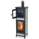 Masina de gatit pe lemne THERMOROSSI Anna Evo Stone, dimensiuni 1550X511X575 mm, culoare gri piatra