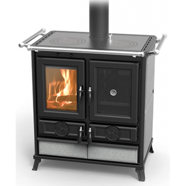 Masina de gatit pe lemne THERMOROSSI Violetta Evo Stone, dimensiuni 913X770X578 mm, culoare gri