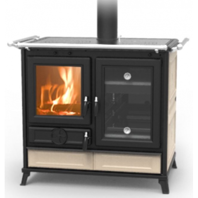 Masina de gatit pe lemne THERMOROSSI Margherita Evo, dimensiuni 913X912X678 mm, culoare bej