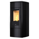 Soba pe peleti etansa NOBIS ZENITH A9, dimensiuni 53 x 54 x 113 cm, culoare negru