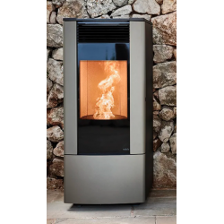 Soba pe peleti cu ventilatie frontala NOBIS LISA 10, dimensiuni 45 x 107 x 54 cm, 4 culori disponibile