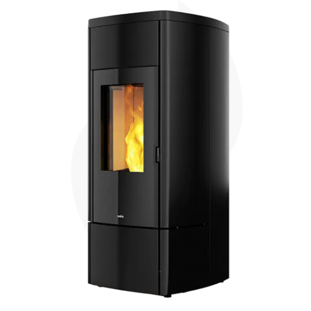 Sobă etanșă pe peleți NOBIS ZENITH A 11, dimensiuni 52 x 121 x 54 cm, culoare negru