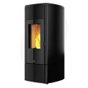 Sobă etanșă pe peleți NOBIS ZENITH A 11, dimensiuni 52 x 121 x 54 cm, culoare negru