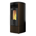 Sobă etanșă pe peleți NOBIS ZENITH PLUS A 13, dimensiuni 52 x 121 x 54 cm, culoare bronz