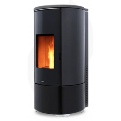 Termosoba pe peleti NOBIS SHAPE H10, dimensiuni 53 x 113 x 60 cm, culoare negru