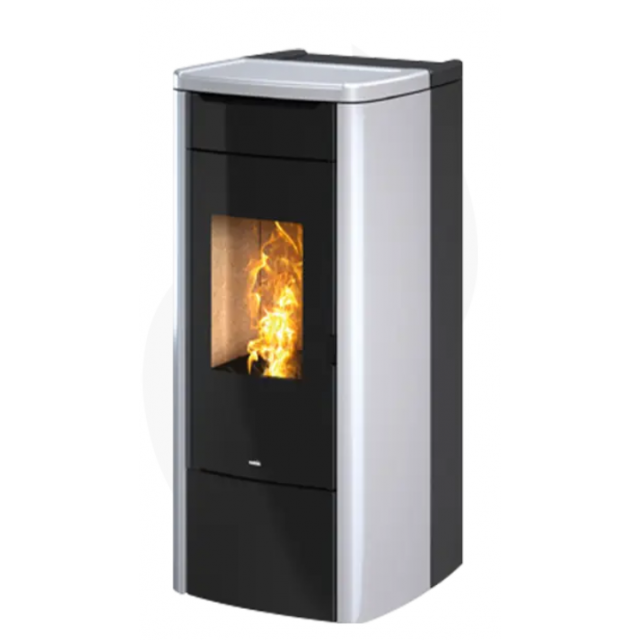 Termosoba pe peleti NOBIS SHAPE H14, dimensiuni 54 x 123 x 57 cm, culoare alb