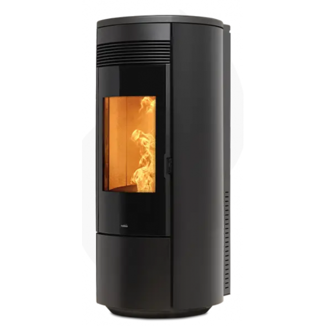 Termosoba pe peleti NOBIS SHAPE ROUND H17, dimensiuni 54 x 123 x 57 cm, culoare negru