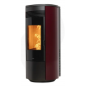 Termosoba pe peleti NOBIS SHAPE ROUND H17, dimensiuni 54 x 123 x 57 cm, culoare bordeaux