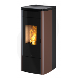 Termosoba pe peleti NOBIS SHAPE STEEL H17, dimensiuni 54 x 123 x 57 cm, culoare bronz