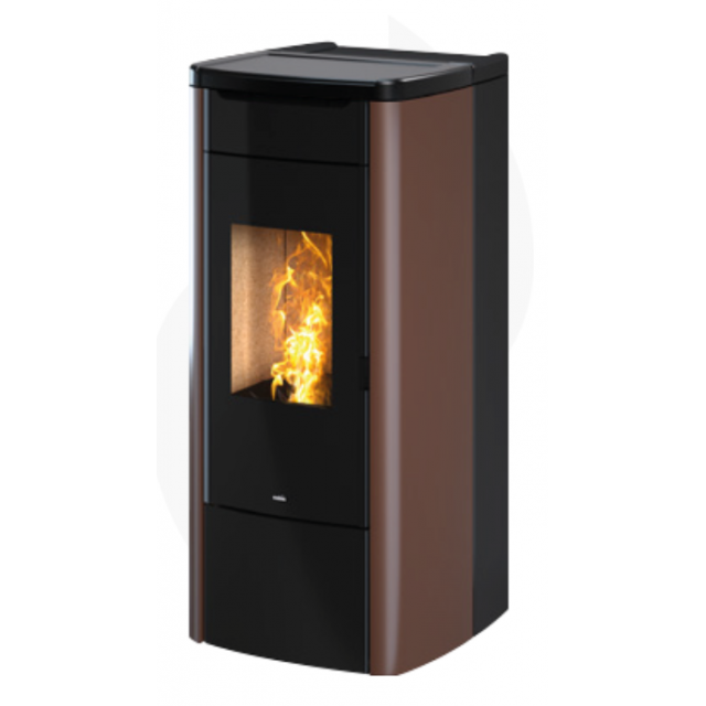 Termosoba pe peleti NOBIS SHAPE STEEL H17, dimensiuni 54 x 123 x 57 cm, culoare bronz
