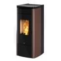Termosoba pe peleti NOBIS SHAPE STEEL H17, dimensiuni 54 x 123 x 57 cm, culoare bronz