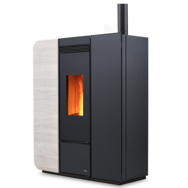 Termosoba pe peleti NOBIS LIGHT H17, dimensiuni 94 x 112 x 35 cm, culoare lemn alb