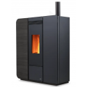 Termosoba pe peleti NOBIS LIGHT H17, dimensiuni 94 x 112 x 35 cm, culoare lemn negru