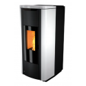 Termosoba pe peleti NOBIS SHAPE STEEL H20, dimensiuni 57 x 130 X 66 cm, culoare alb