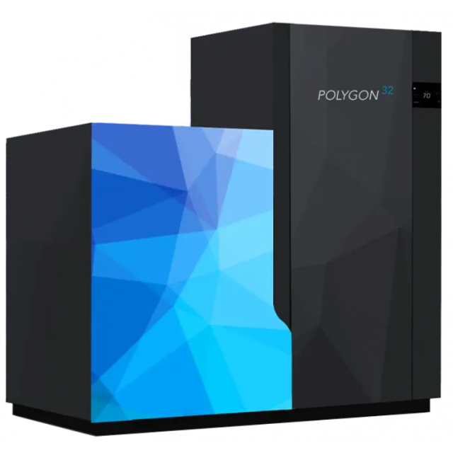 Boiler pe peleti NOBIS POLYGON 32, dimensiuni 105 x 140 X 62 cm, capacitate rezervor 125 kg