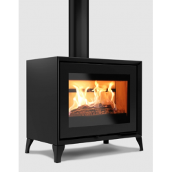 Soba pe lemne NOBIS EFREM 800.55 Classic, dimensiuni 76 x 55 x 40 cm, culoare negru