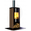 Soba pe lemne NOBIS ZENITH 660 8, dimensiuni 53 x 120 x 48 cm, culoare bronz