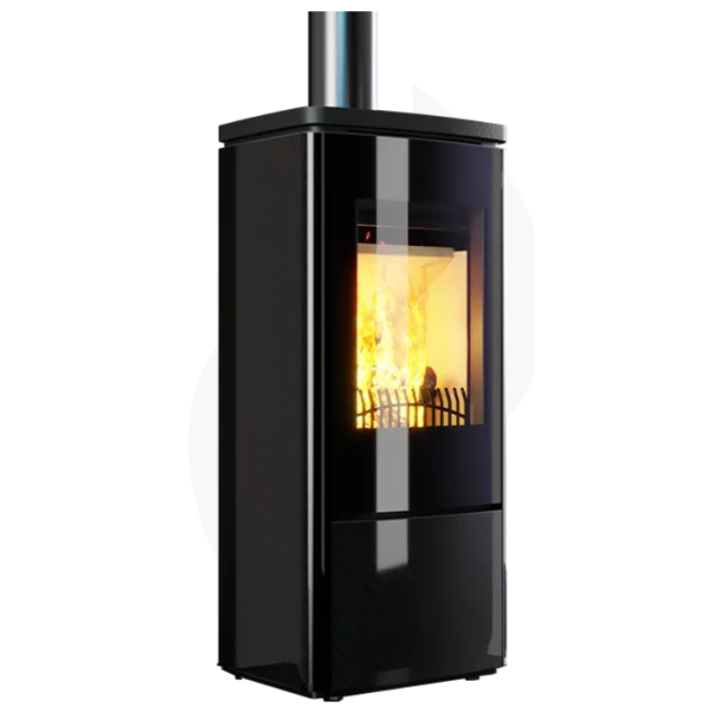 Soba pe lemne NOBIS ZENITH 800 8, dimensiuni 53 x 120 x 48 cm, culoare carbon