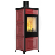 Soba pe lemne NOBIS CLASSIC 200 10, dimensiuni 51 x 125 x 47 cm, culoare bordeaux