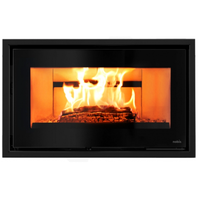 Soba pe lemne NOBIS EFREM 800.49, dimensiuni 76 x 55 x 40 cm, culoare negru