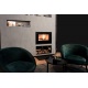 Semineu KLOVER STARBOX 750, dimensiuni 70 x 45 x 54 cm, culoare negru