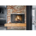 Semineu pe lemne KLOVER Fireplace TKR 27, dimensiuni 87 x 54 cm, culoare negru
