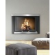 Semineu pe lemne KLOVER Fireplace TKR 35, dimensiuni 87 x 60 cm, culoare negru
