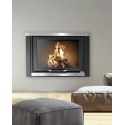 Semineu pe lemne KLOVER Fireplace TKR 35, dimensiuni 87 x 60 cm, culoare negru